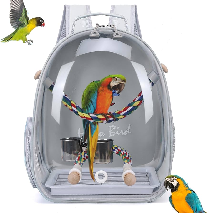 2点 キャリーバッグ キャリーケージ 遮光1級巾着 お出かけ 通院 文鳥 インコ Amazon | YUCHONG 鳥 キャリーバッグ インコ キャリー 止まり木